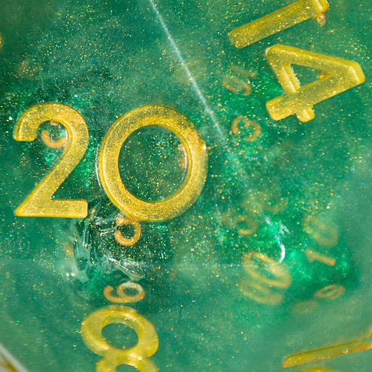 D20 oversized soap with dice set inside | Emerald City color