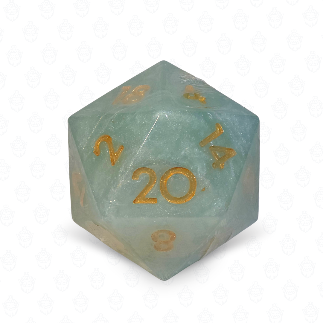 D20 oversized soap with dice set inside | Teal It Is